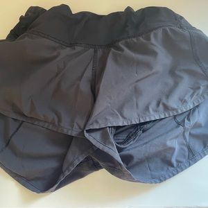 Black speed up shorts from lululemon. They are a size 4.